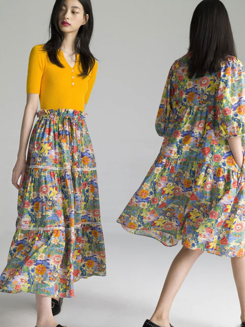 十里洋场印花连衣裙 诗意与时尚的完美结合