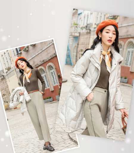 优美世界双11上新 降温必备羽绒绒化了冬天的寒凉